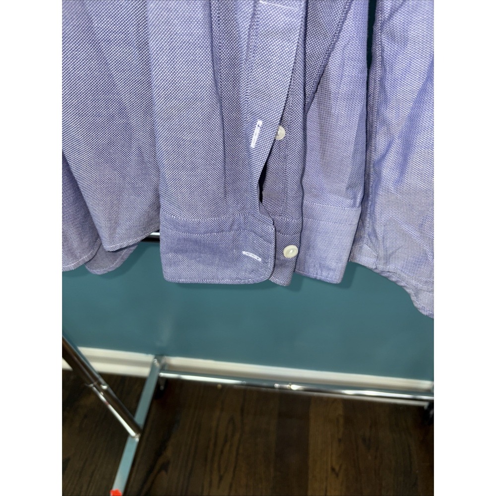 Eton Dress Shirt Long Sleeve Slim Medium 39 15.5 Blue Chambray Lot Of 2 Preppy - Picture 4 of 10